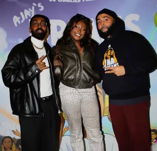 Yanchan Produced, Aqyila and Charlie B at the release party for Ajay's Dreams: The Children's Album