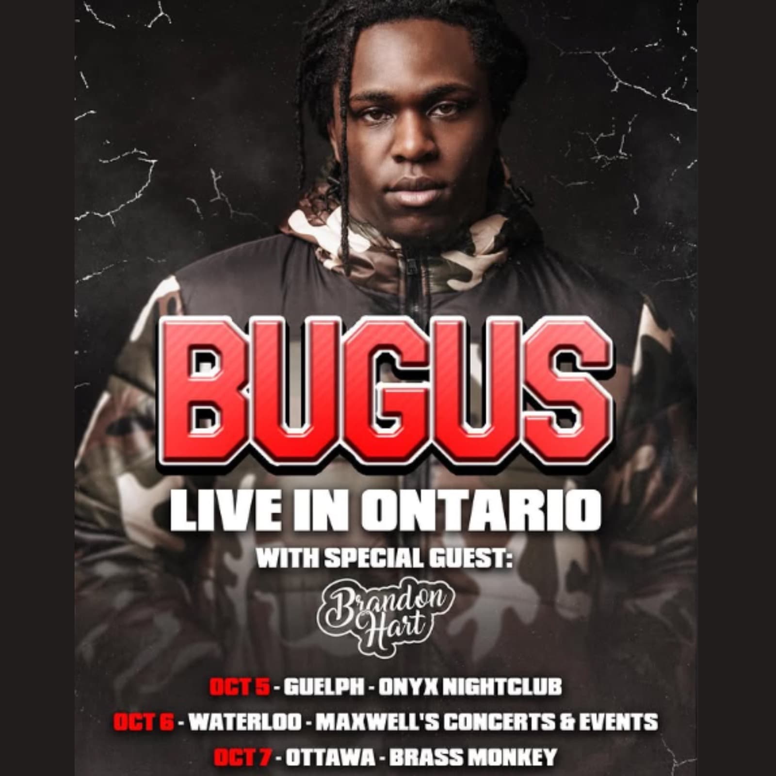 Velvet K.O. opens for BUGUS on Ontario tour